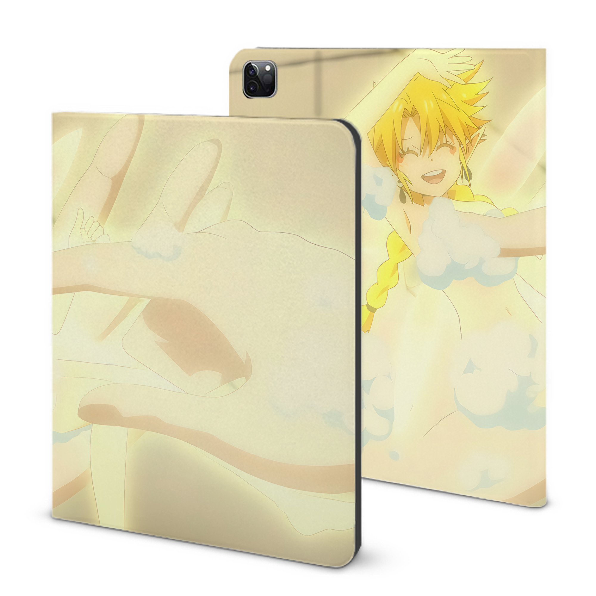 （画像用） 転スラ Regarding Reincarnated to Slime IPad ケース ブック型 PUレザー TPU 耐衝撃 軽量 薄型 ペン収納なし 全面保護 IPad 各モデル対応